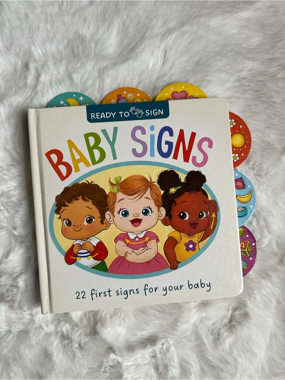 Target Baby Signs Board Book - White, Multicolor